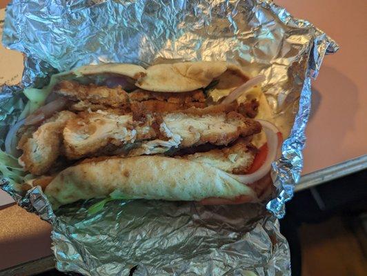 Chicken strip gyro