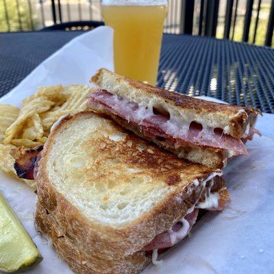 The Italian Stallion Panini ($11.95) with Genoa Salami, Bacon, Mozzarella, Roma Tomato, and Sriracha Mayo - Mahoney's Public House