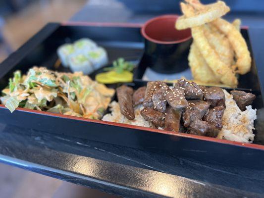 Beef (medium) Teriyaki Bento Box