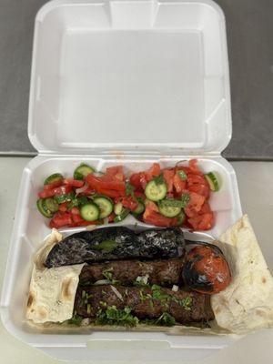 Beef Beef Luleh Kabob Plate