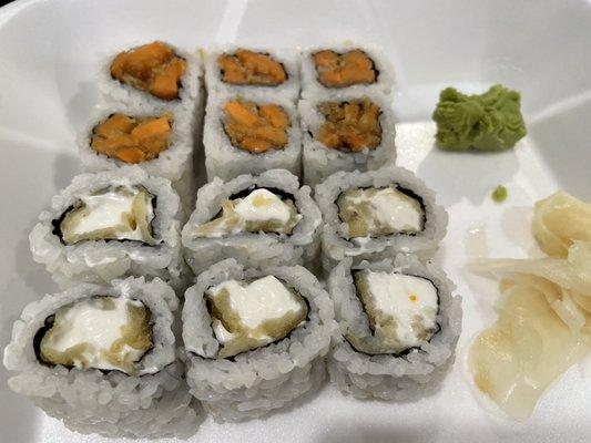 Sweet Potato Tempura and Tempura Cream Cheese Maki Special