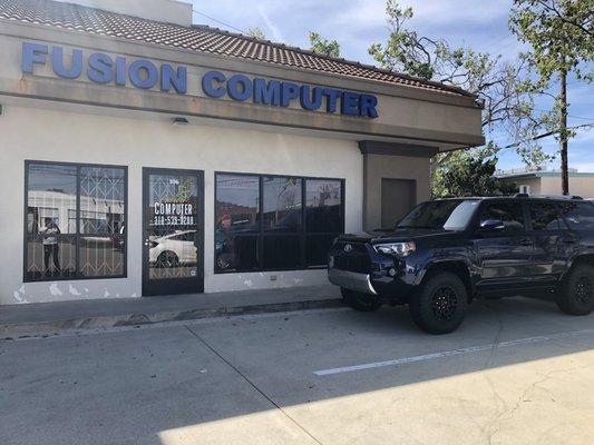 The owner is a horrible human and hate it when you park next to his shop that no one goes to.