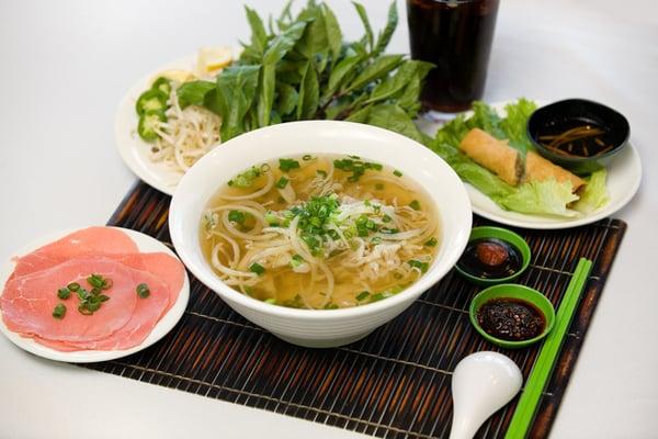 Ha Long Pho'natic Meal with Spring Roll and Coke