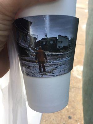 Interesting coffee sleeve.