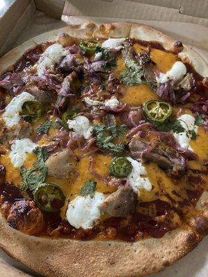 Triple P Pulled Pork Pizza