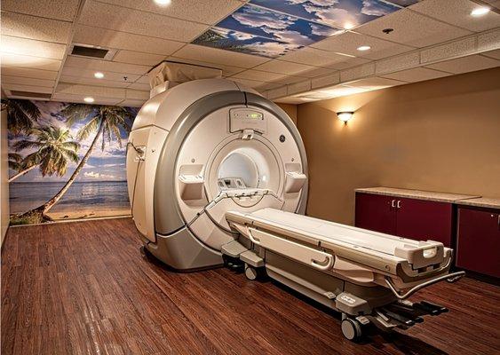 You'll feel very relaxed in our private spa-like MRI Suite with personalized music.