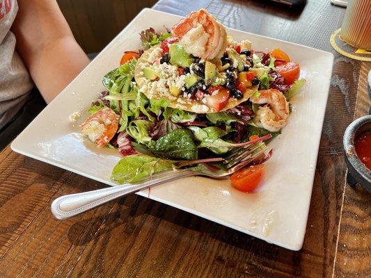 Shrimp and mango salad