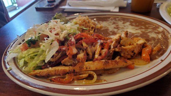 Chicken Fajitas with Flour tortillas