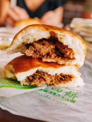 barbecue pork bun offered with Ahoy New York food tour in Chinatown