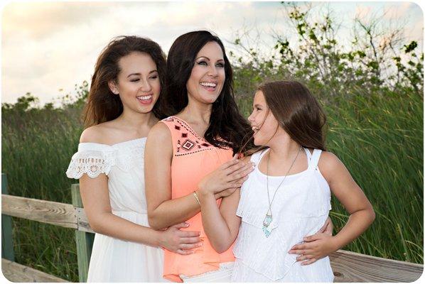 Mother Daughters Laughing