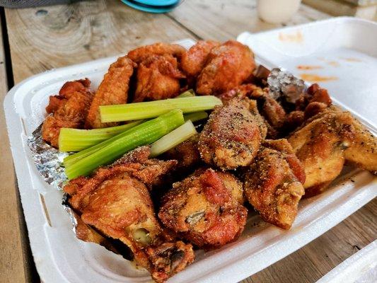 Lemon Pepper and Buffalo Wings