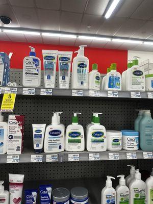 Lotion section