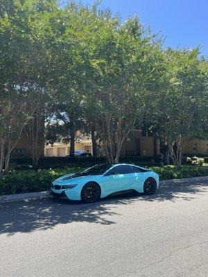 Tiffany Blue Wrap on BMW i8