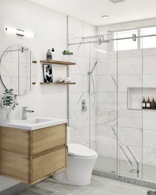 Guest bath design