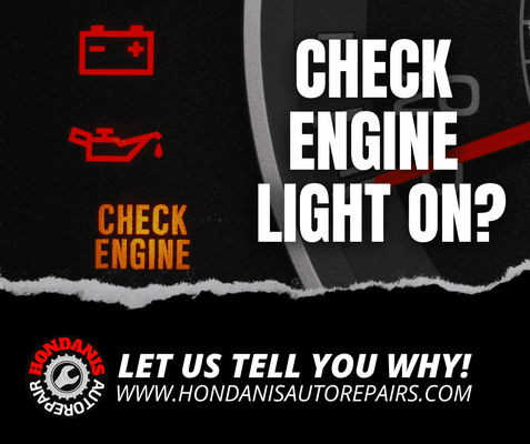 FREE We turn off that check engine light and tell you whats making it come on - Get a FREE estimate for repairs today!