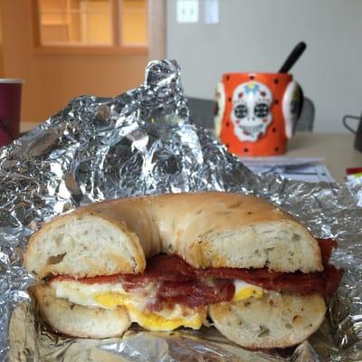 The chouriço breakfast sandwich is out of this world!