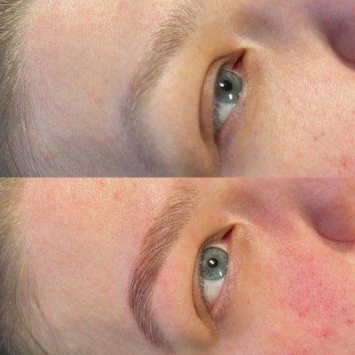 Brow lamination and tint