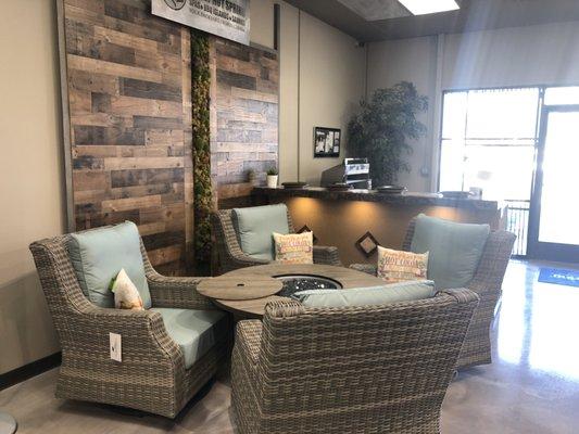 Beautiful Showroom. Hottubs, BBQ Islands, Swim Spas and Patio Furniture.