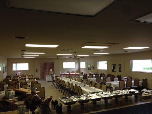 Our banquet facility.