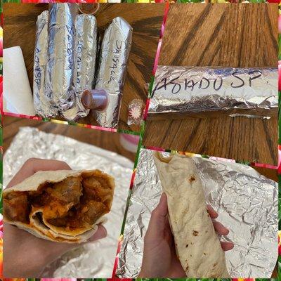 #BreakfastBurritos from #ChiquitasKitchen #HobbsNM #NewMexico #Yelp #jenniinsocal 11/26/21