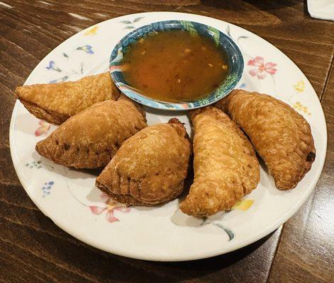 Mini Pork Empanadas w/ sweet chili sauce