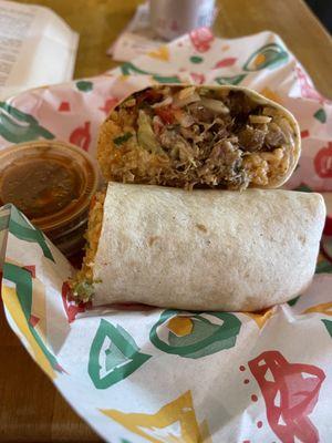 Carnitas burrito