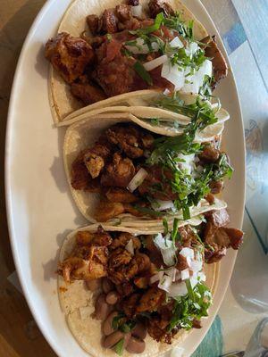 Chicken Abodado tacos.