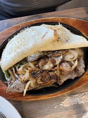 Steak fajitas