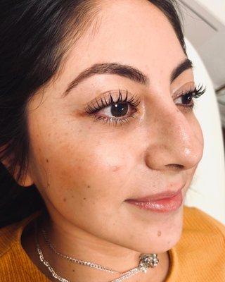 Lash lift and tint