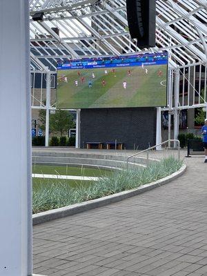 HUGE outdoor TV!