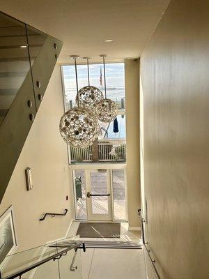 Main building hallway. Stairs