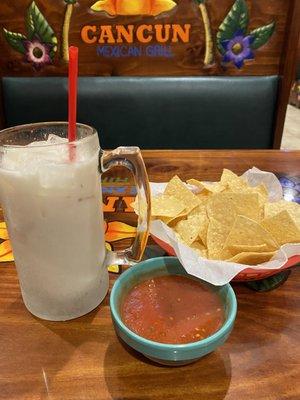 Horchata and chip