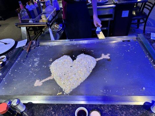 Valentine's Day fried rice