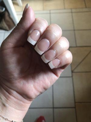 Full set white tips.