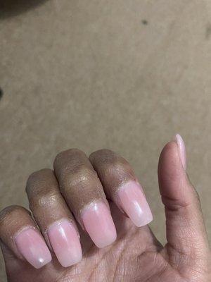 Acrylic still all over my cuticles