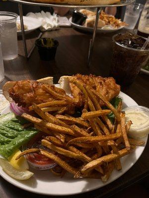 Fried grouper sandwich