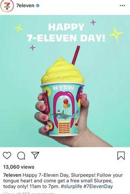 FREE SLURPEE DAY