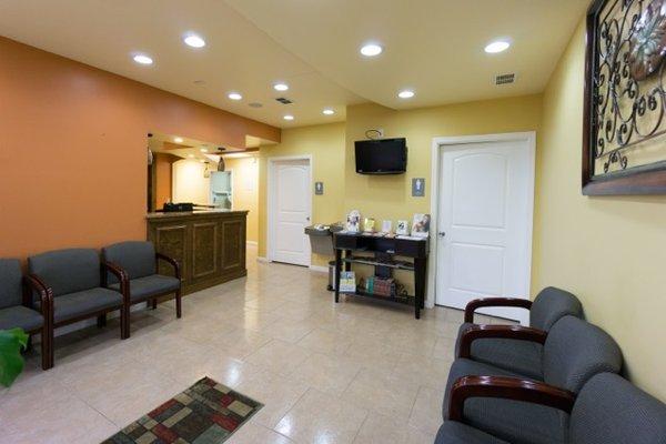 Our spacious lobby for patients and family members can rest and relax.