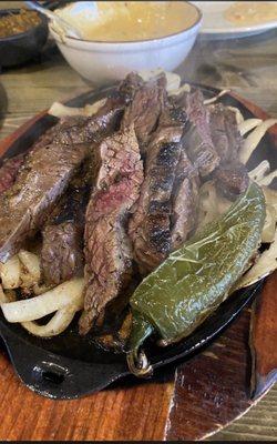 Beef fajitas