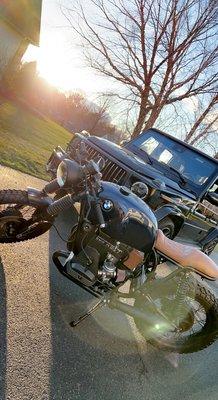 Mercedes G63 and my BMW R80