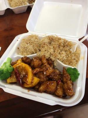 Orange peel chicken, very good!