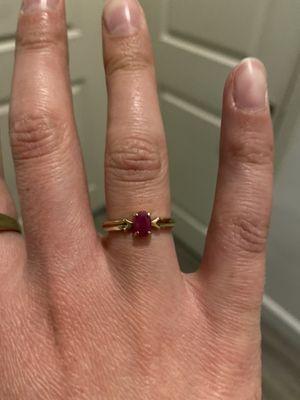 0.2 Ct natural Ruby ring