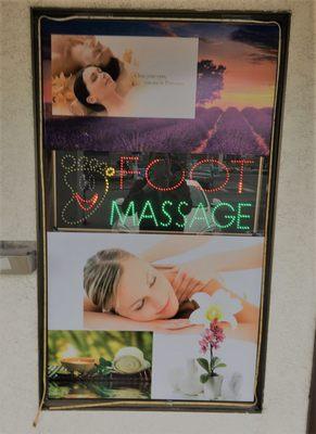 We offer full body massage & foot reflexology section!