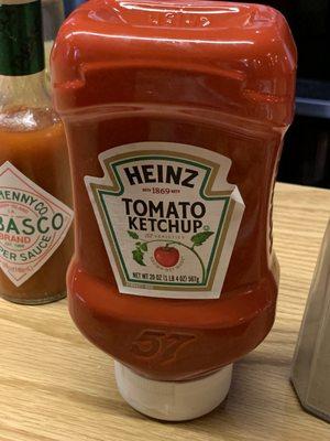 Heinz ketchup now proudly served