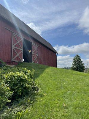 Barn where you do yoga :)