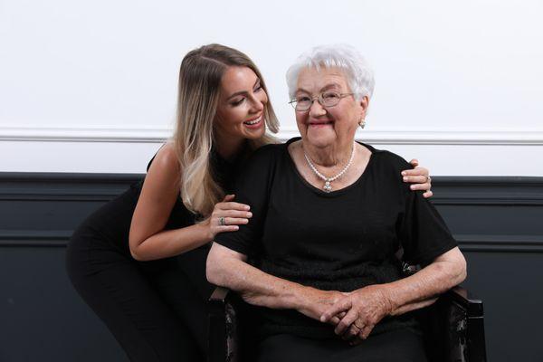 Denisa and her great-grandmother, Mili.