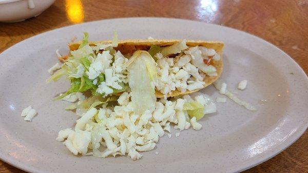 Excellent Chicken Taco with sauce