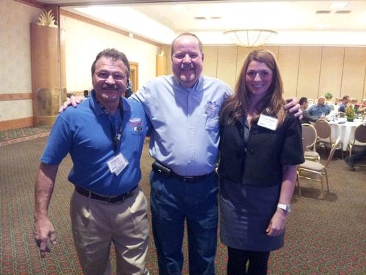 Kirk Buscho, Karl Weiss of ARS Scottsdale & Kendra Buscho at the American Standard Dealer Meeting.