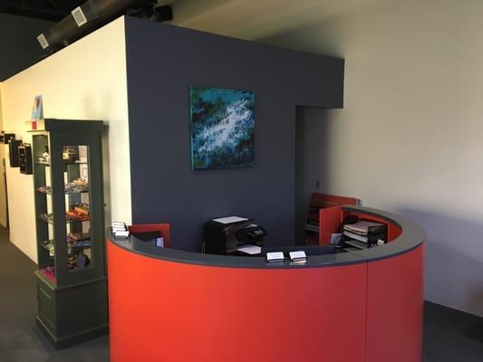 Reception area.