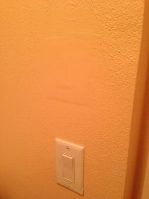 Previous light switch that was uneven